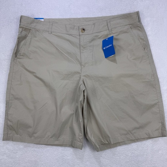 Columbia Other - Columbia Washed Out 10" Inseam 100% Cotton Mens 42 Khaki Chino Shorts NWT